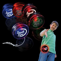 2" Light-Up Green/Clear Yo-Yo with Red LED
